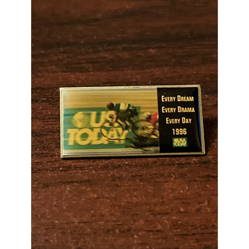1996 Atlanta Olympics USA Today Newspaper Every Dream Every Drama Lapel‎ Hat Pin